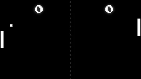 Pong gameplay screenshot